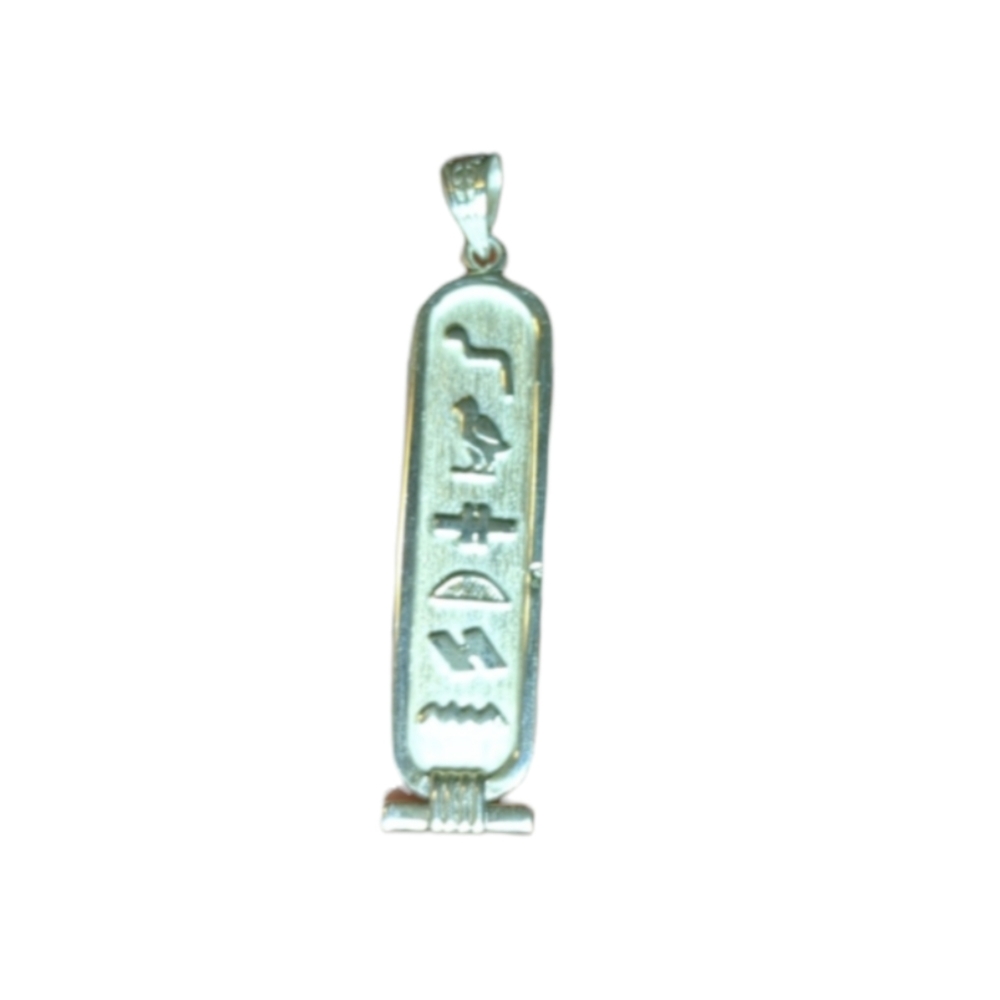 Sterling Silver Egyptian Cartouche Pendant from Egypt